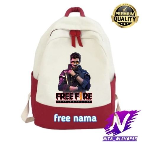 tas ransel sekolah anak ALOK FF backpack karakter FREE FIRE ALOK