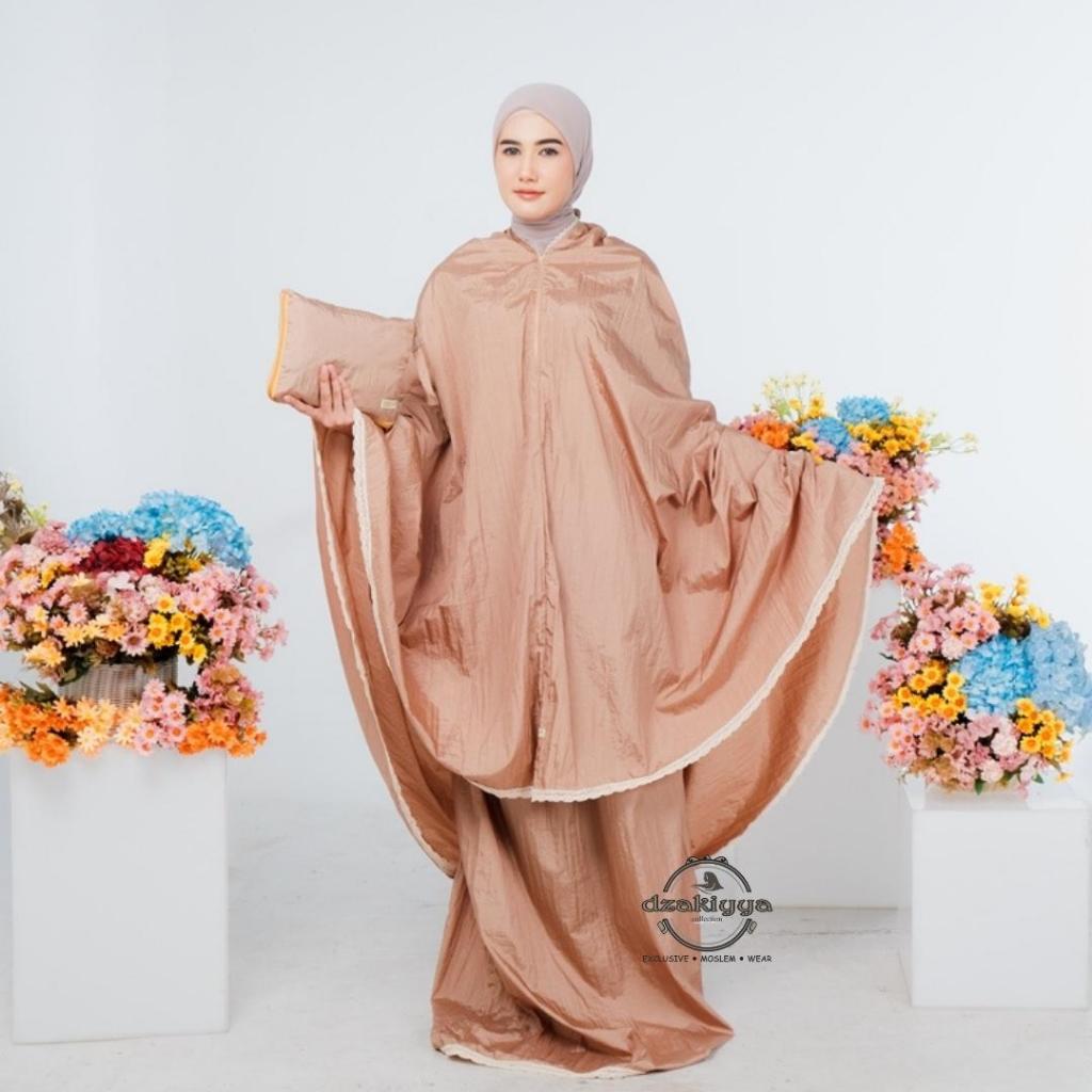 Dzakiyya - Mukena Travel Shaqeera Parasut Premium | Mukena Traveling Pouch Premium | Mukena Terbaru 