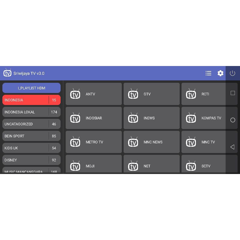 PLAYLIST TV INDONESIA & LUAR