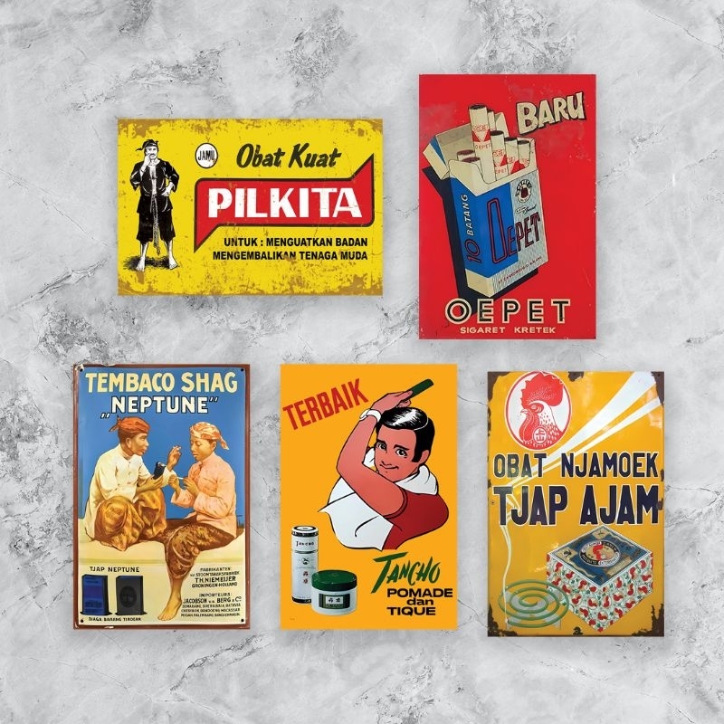 pajangan iklan jadul vintage retro