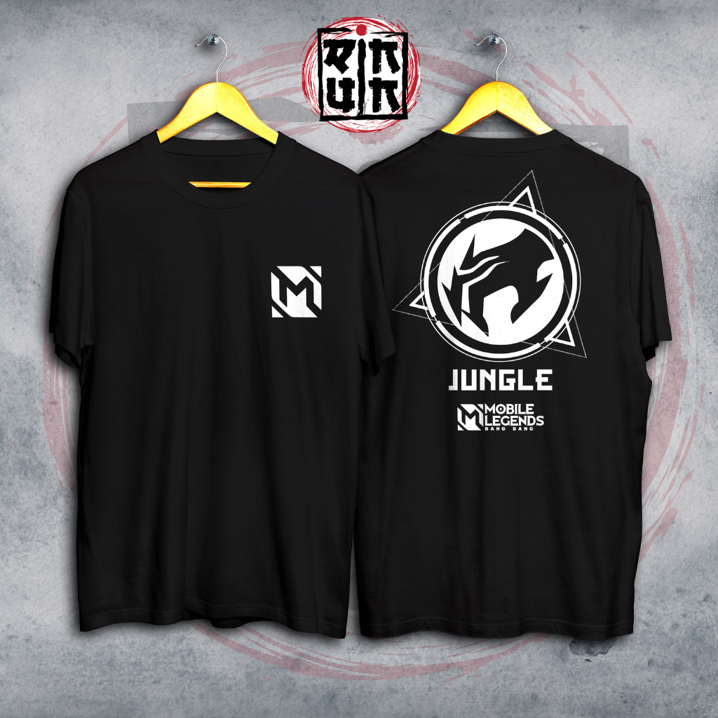 Tshirt Kaos Distro Jungle Mobile Legends Role Emblem