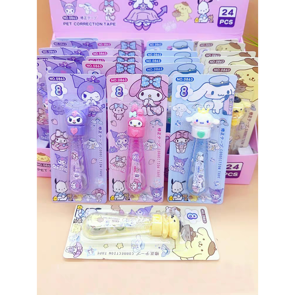 

Tip Ex Kertas Sarnio Sanryo Zanrio / Correction Tape (moroll, Kurom, Melody, Pompom)