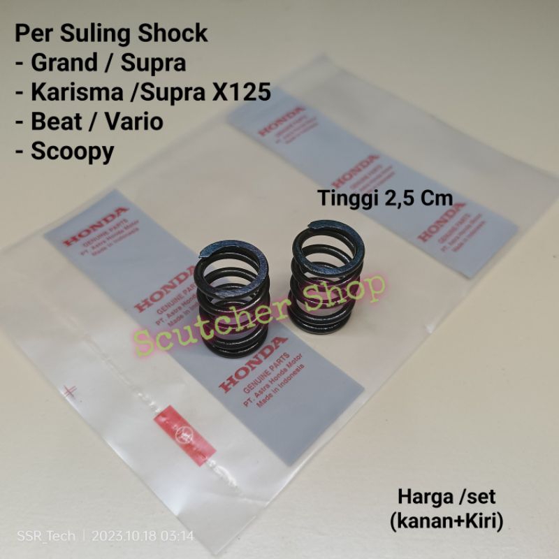 Per Suling Shock Depan Honda Grand Supra Karisma Beat Vario Scoopy Standar