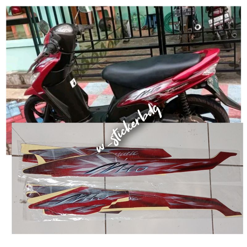 Striping Lis Bodi Yamaha Mio 2009 Merah