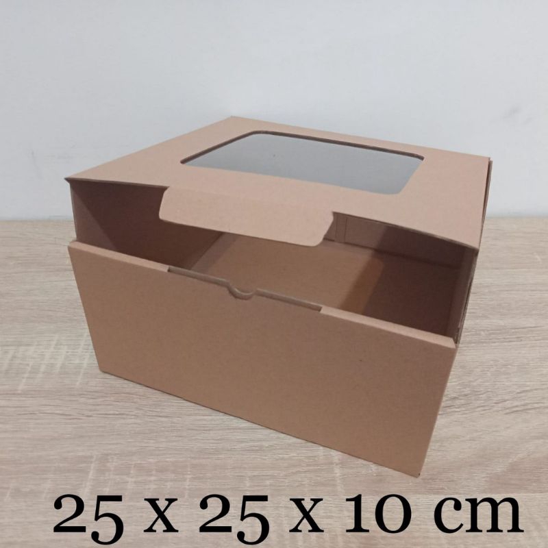 

BOX MIKA/DIE CUT/KOTAK KADO UKURAN 25 X 25 X 10