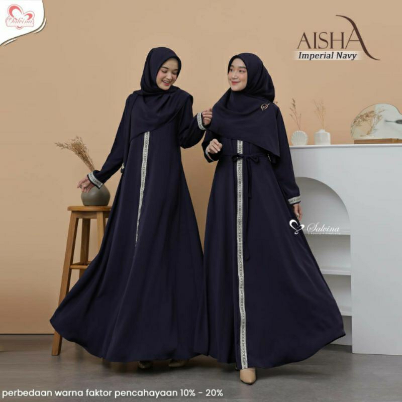 AISHA SERIES DRESS ONLY BY SALVINA (IMPERIAL NAVY L)