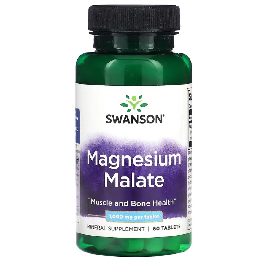 Swanson Magnesium Malate 1000 mg 60 Tablets