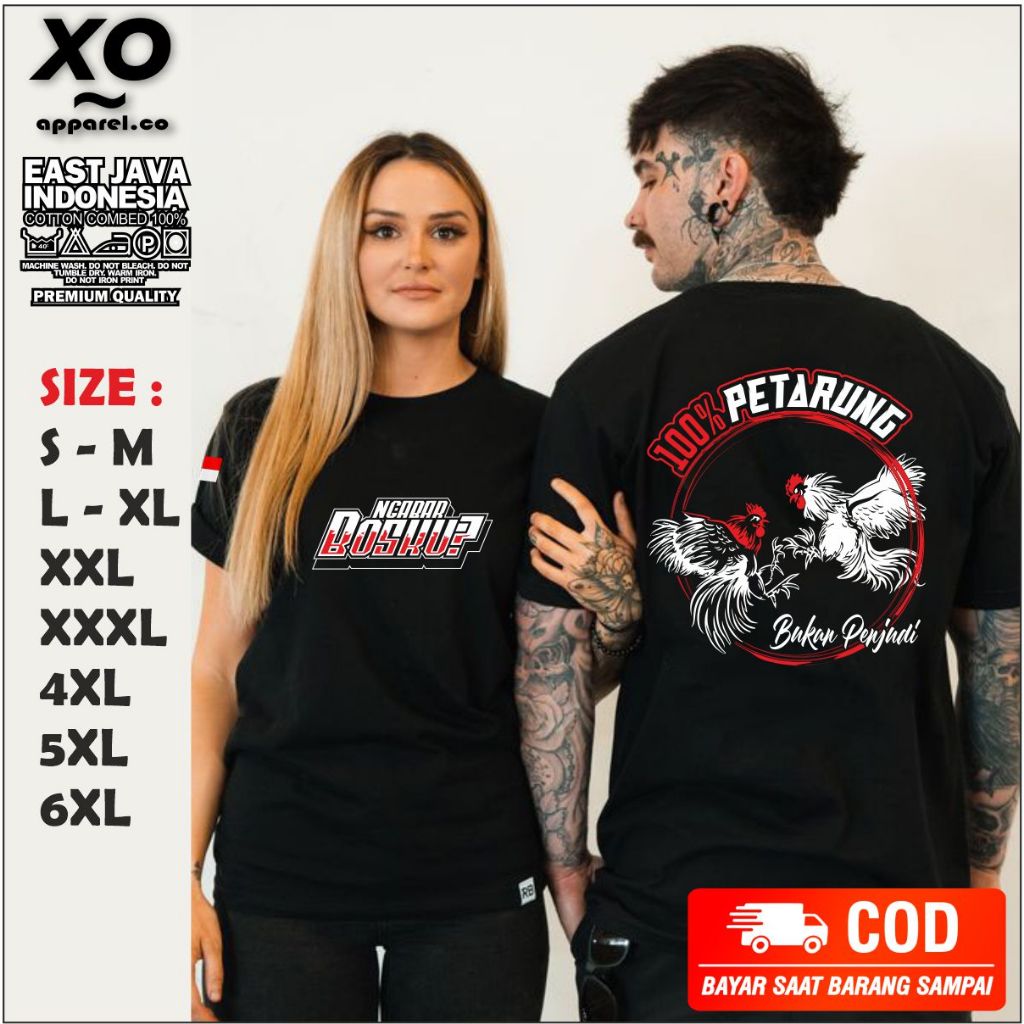 Kaos Petarung Ayam Team Fighter Berkorban Demi Juragan Baju Komunitas Ayam Bangkok 100% petarung