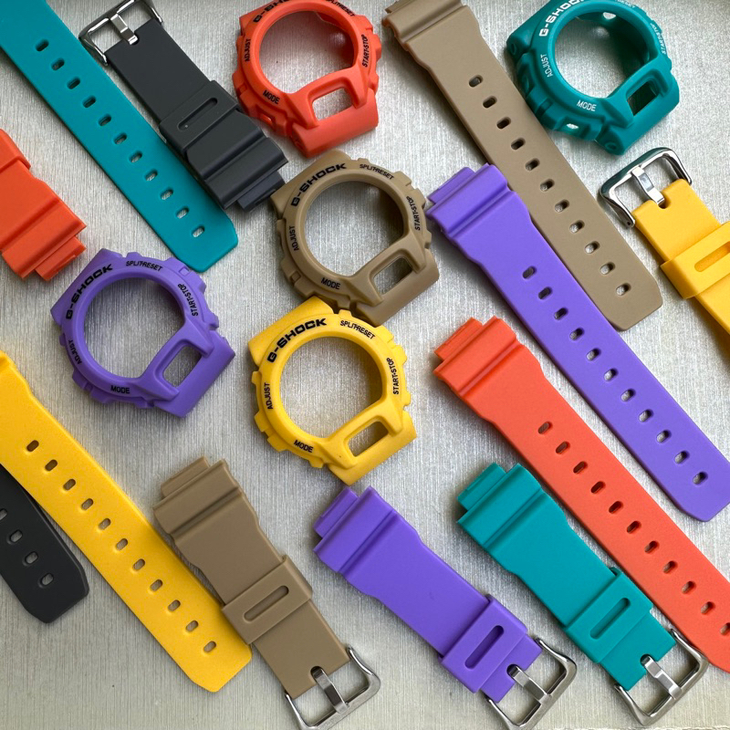 bnb dw6900 aftermarket bezel strap g shock dw 6900 g-shock dw-6900 crazy colour