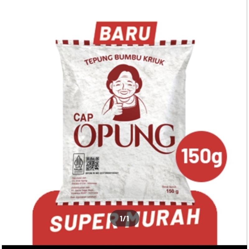 

Tepung Bumbu Kriuk Cap Opung 150gram