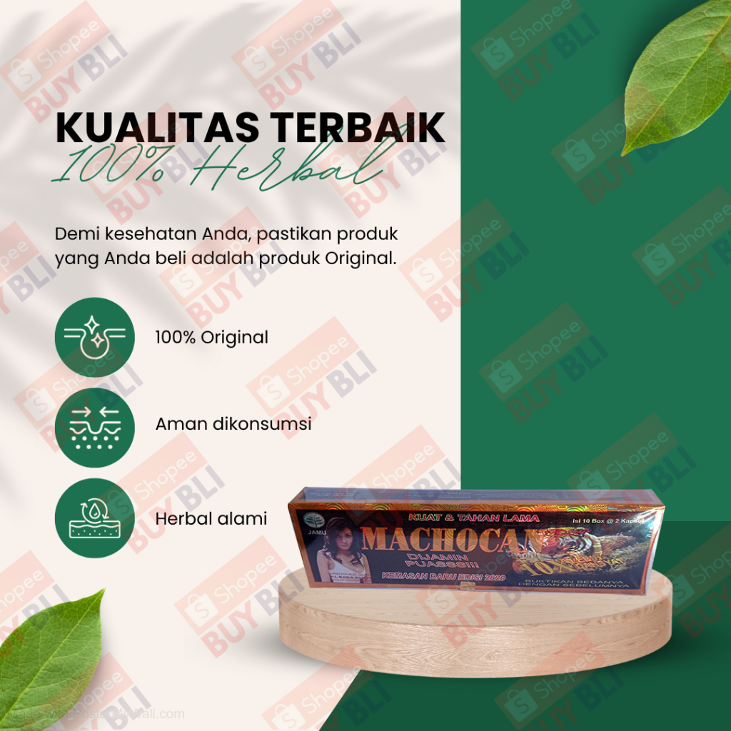 

Suplemen Herbal Kesehatan Kapsul Machocan Original Obat Stamina Pria