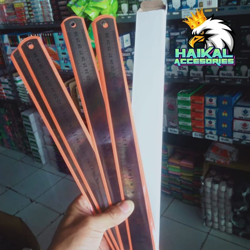

Penggaris Besi Stainless Steel 30cm Isi (12pcs)