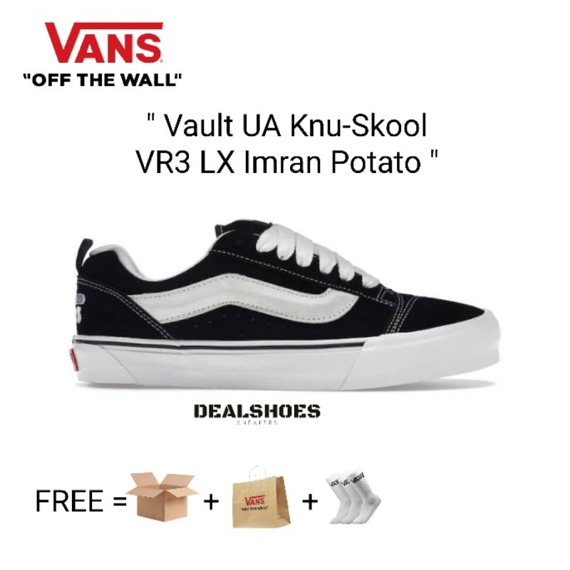 Vans Vault UA Knu-Skool VR3 LX Imran Potato Black White 100% Authentic Shoes