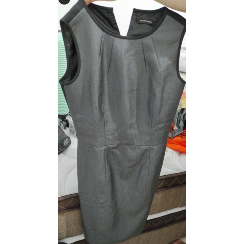 G2000 Women Dress Rok Grey Natal Kerja Formal Informal