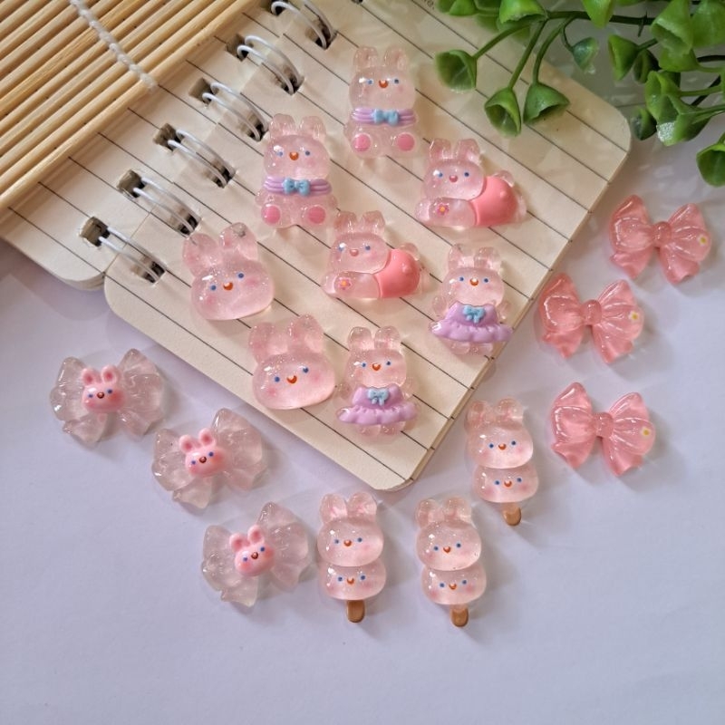 100 PCS RESIN CLAY KARAKTER GROSIR