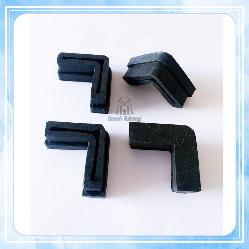 Kaki Siku Besi 4x4 / Karet Siku Besi 4x4 / Kaki Karet Siku Besi 4x4