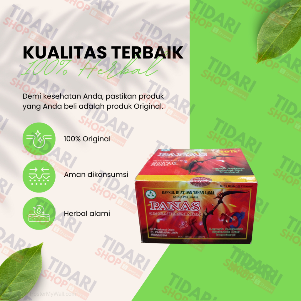 

Suplemen Kesehatan Kapsul (Panah) Asmara Original Herbal Obat Jamu Pria (Kuat) Dan Tahan Lama