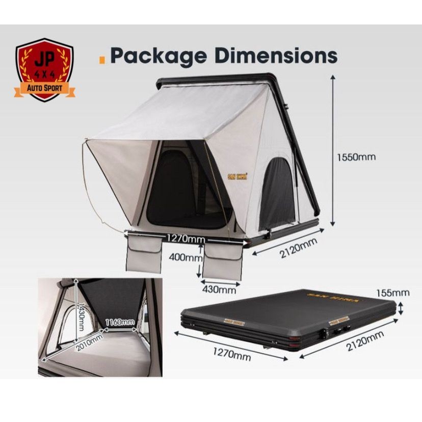 san hima kalbarri rooftop tent tenda atas mobil hardshell camping