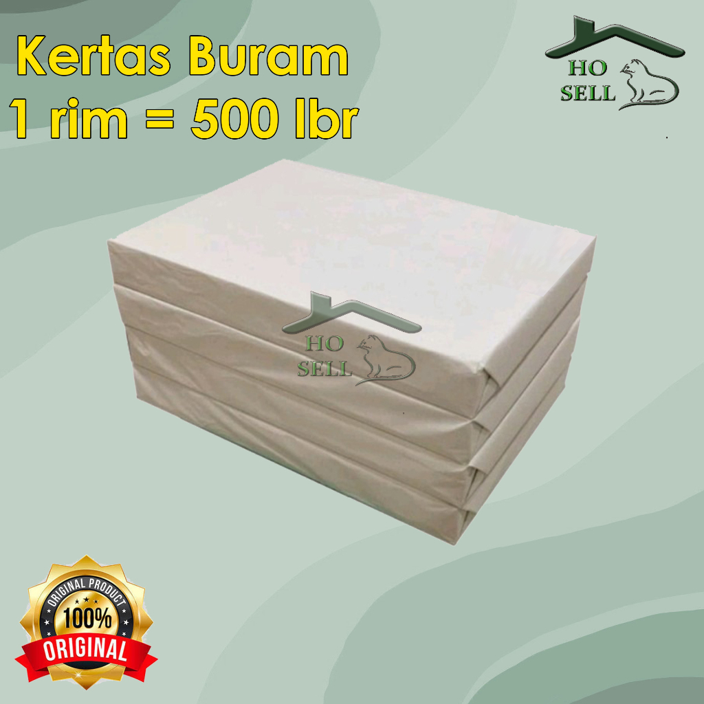 Kertas Buram A4 1 Rim = 500 lembar