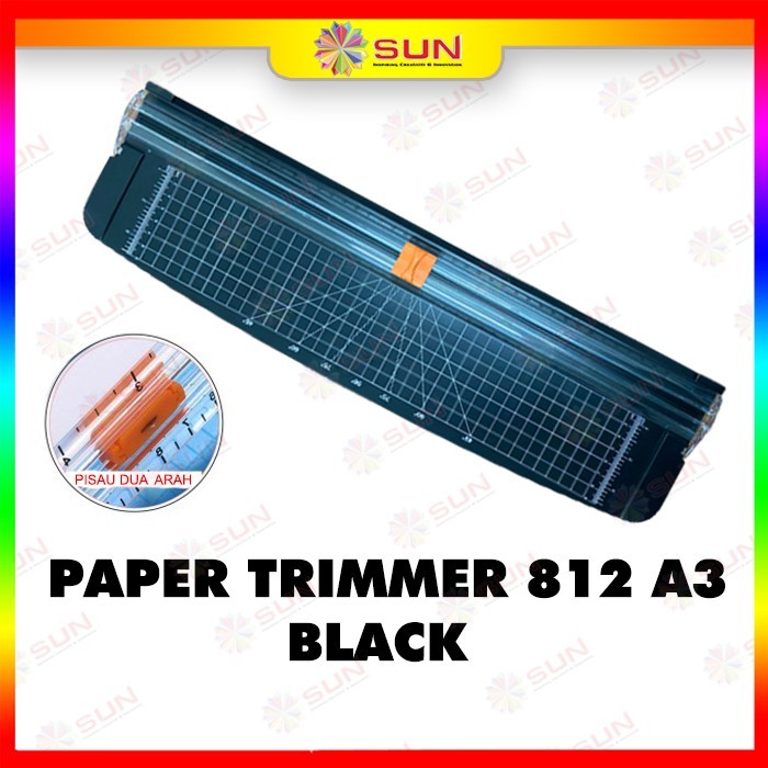 

Alat Potong Kertas / Paper Trimmer 812 A3 / Paper Cutter 812 A3 ( Bisa potong ukuran A3 Vertkal, A4, A5, A6 atau lebih kecil )