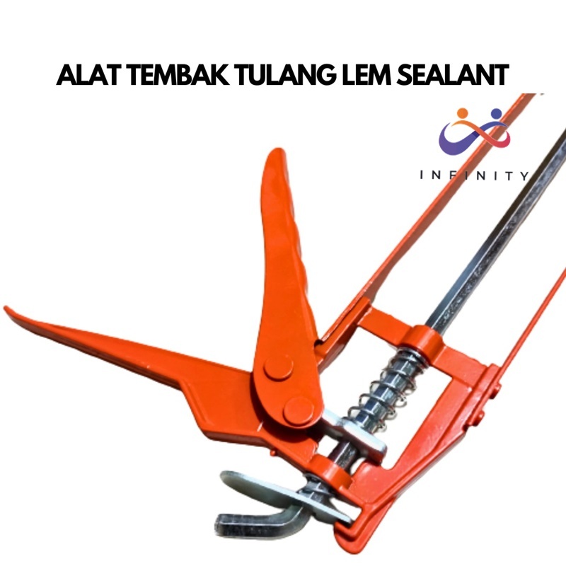 NEW TEMBAKAN LEM KACA LEM SEALANT LEM SILICONE GUN ALAT TEMBAK TULANG TERBAIK INFJ