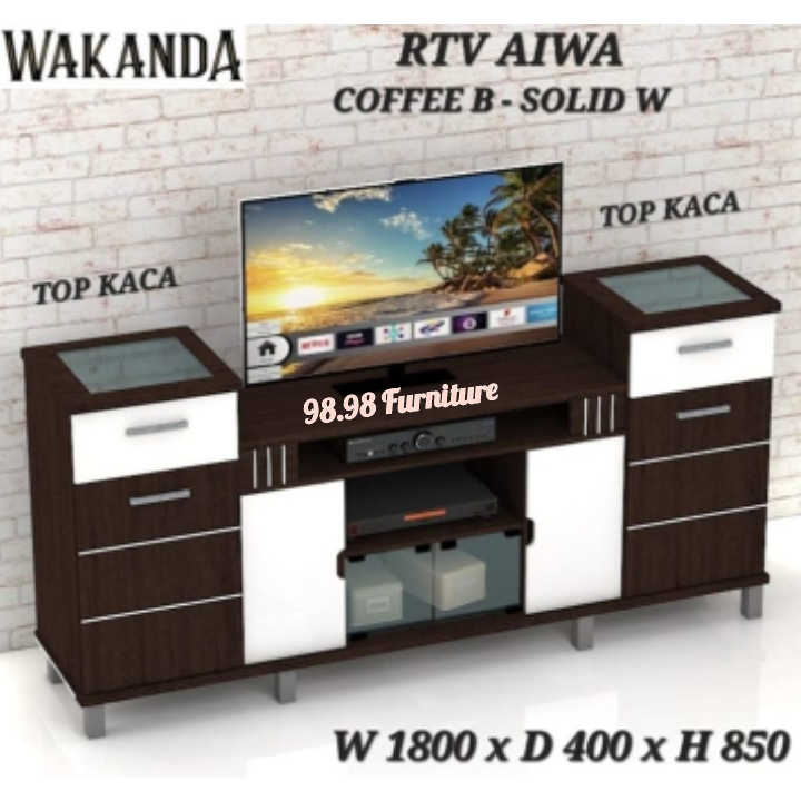 WAKANDA Meja Tv Type RTV AIWA - Rak Tv - Buffet Tv - Medan