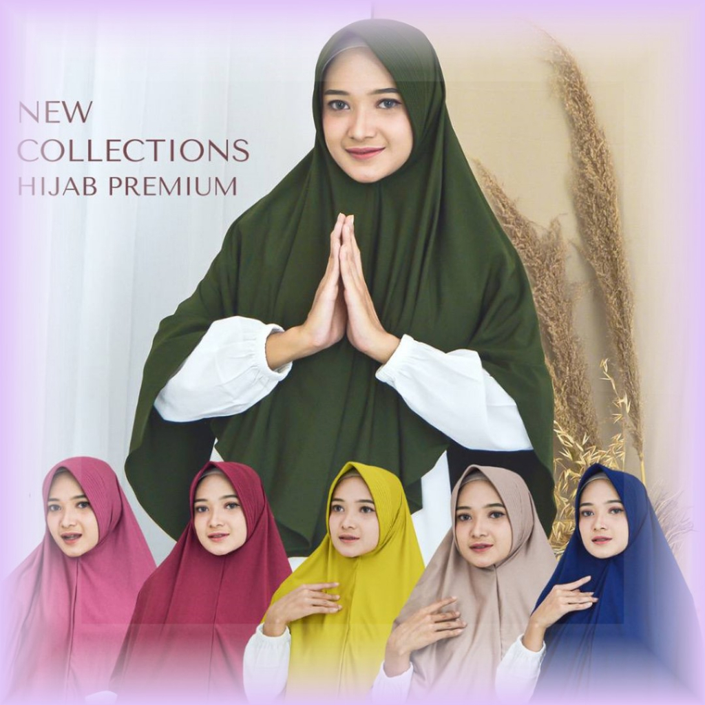 Hijab Instant Jersey Bergo Hasna Jumbo Premium