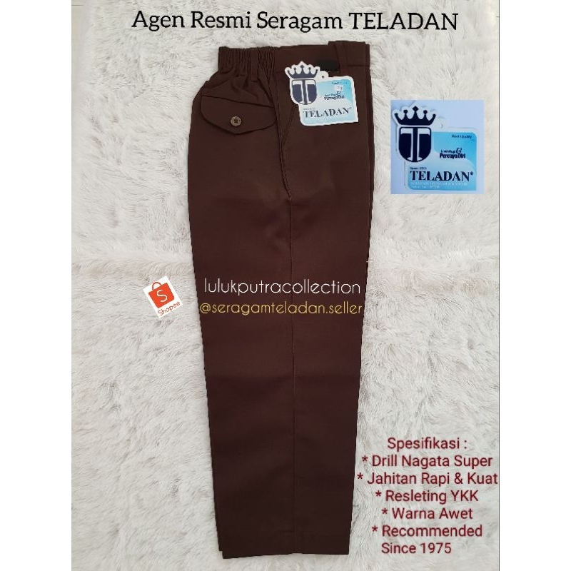 

Celana Panjang Coklat Pramuka Karet TELADAN/Seragam Celana TELADAN