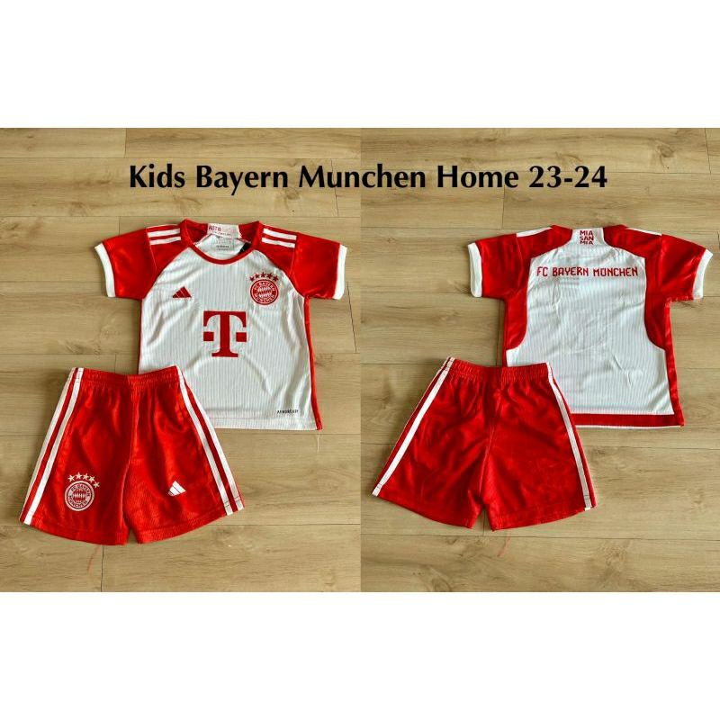 Jersey bola stelan 1set Bayern Munchen Home anak