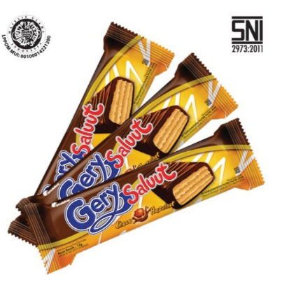 

GERY SALUUT COKLAT 7 GRAM HAZELNUT WAFER CHOCOLATE CHOCO SALUT sepatuputih461