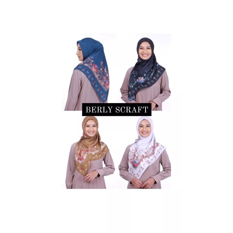 HIJAB MOTIF BERLY SCARF BY ZOYA || KERUDUNG SEGI EMPAT MOTIF PROMO