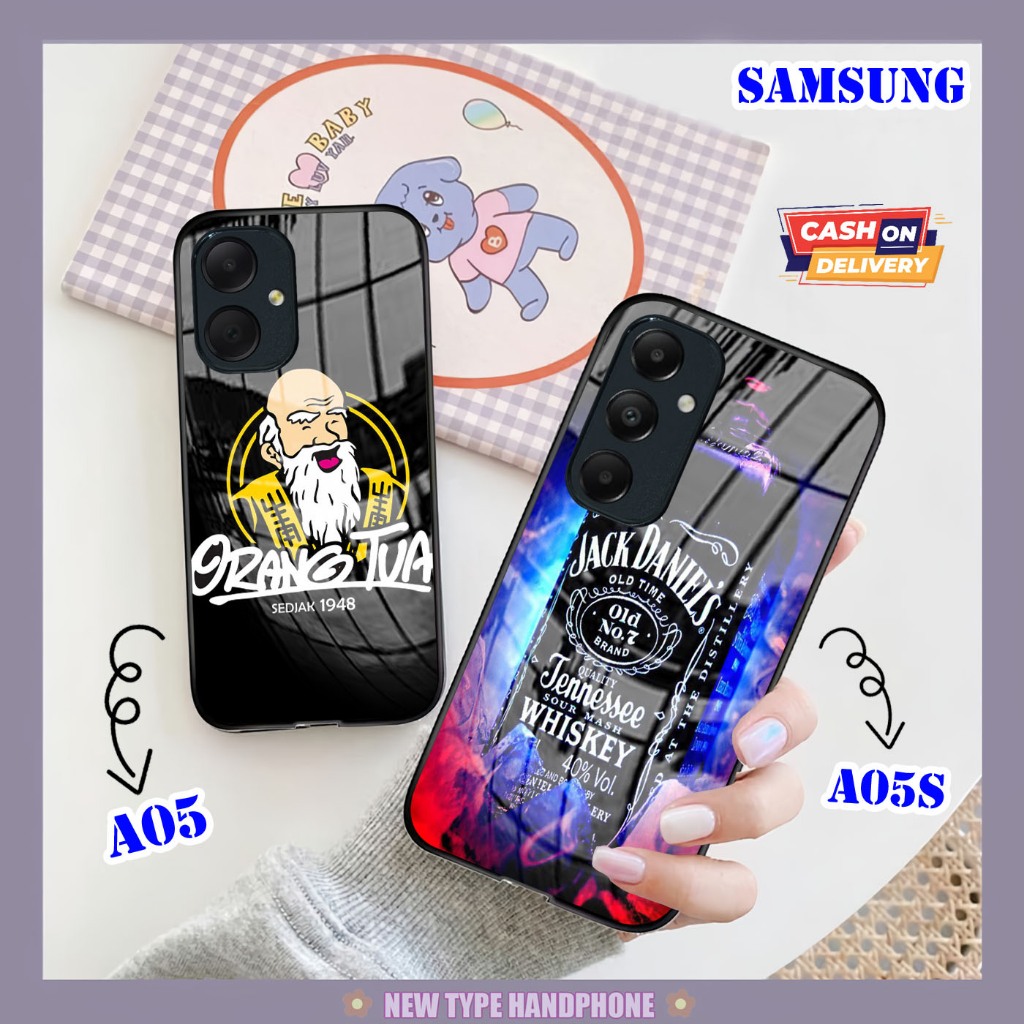 Softcase Glass Kaca Samsung A05,A05s[ T09].