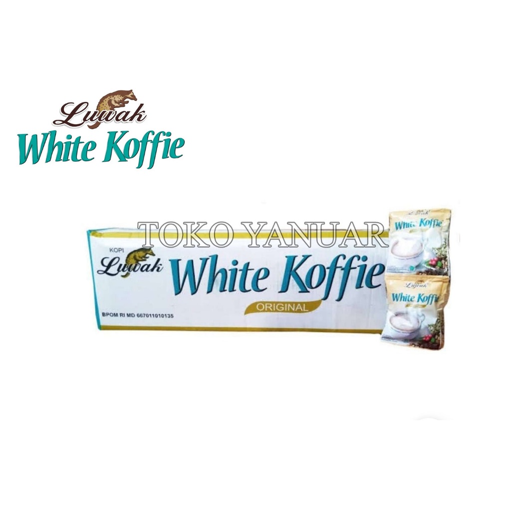 

Kopi Luwak White Coffee 1Dus 20Renceng / 200 Sachet @20gr