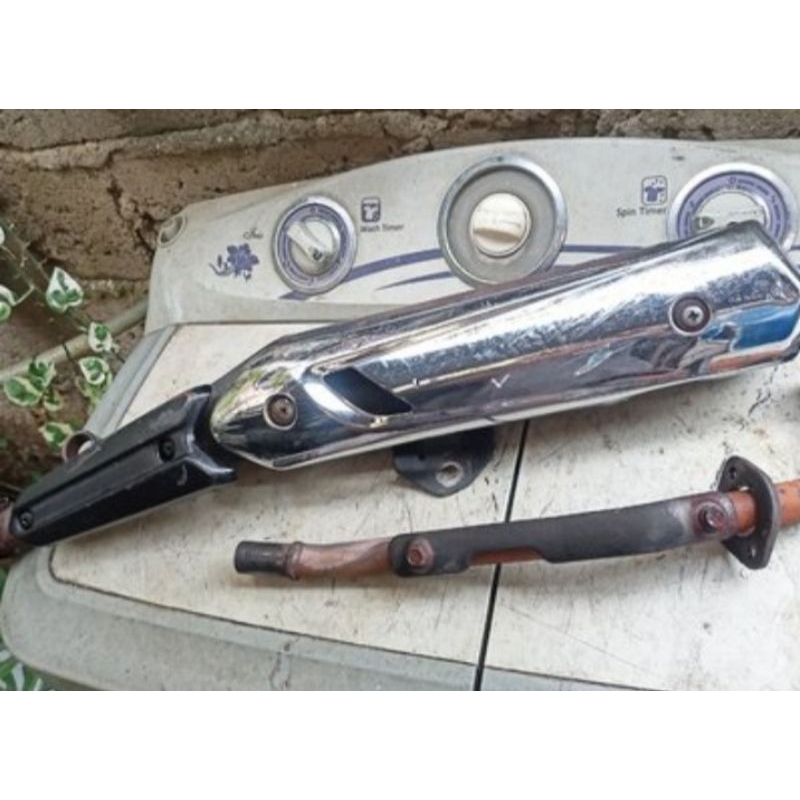 Knalpot Vega zr yamaha original ori copotan standar fullsystem fullset tinggal pasang ajah layak pak