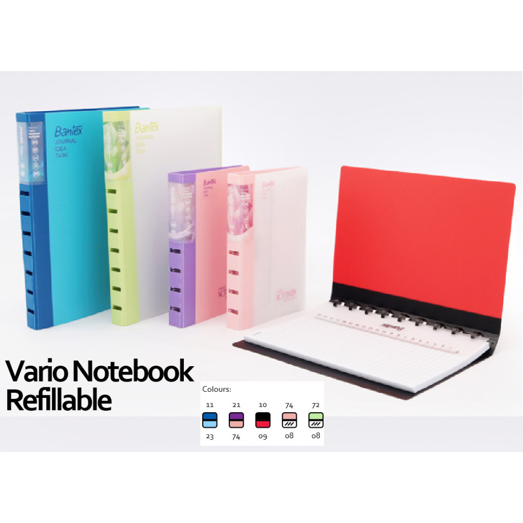 

Bantex 3284 Vario Notebook Refillable A5