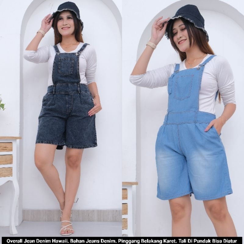 Celana Overall Pendek Hawai Overall / Overall Pendek Murah / Celana Overall Murah / Celana Monyet