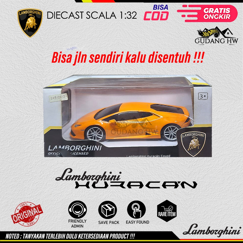 DIECAST LAMBORGHINI MINISO SENSOR SENTUH