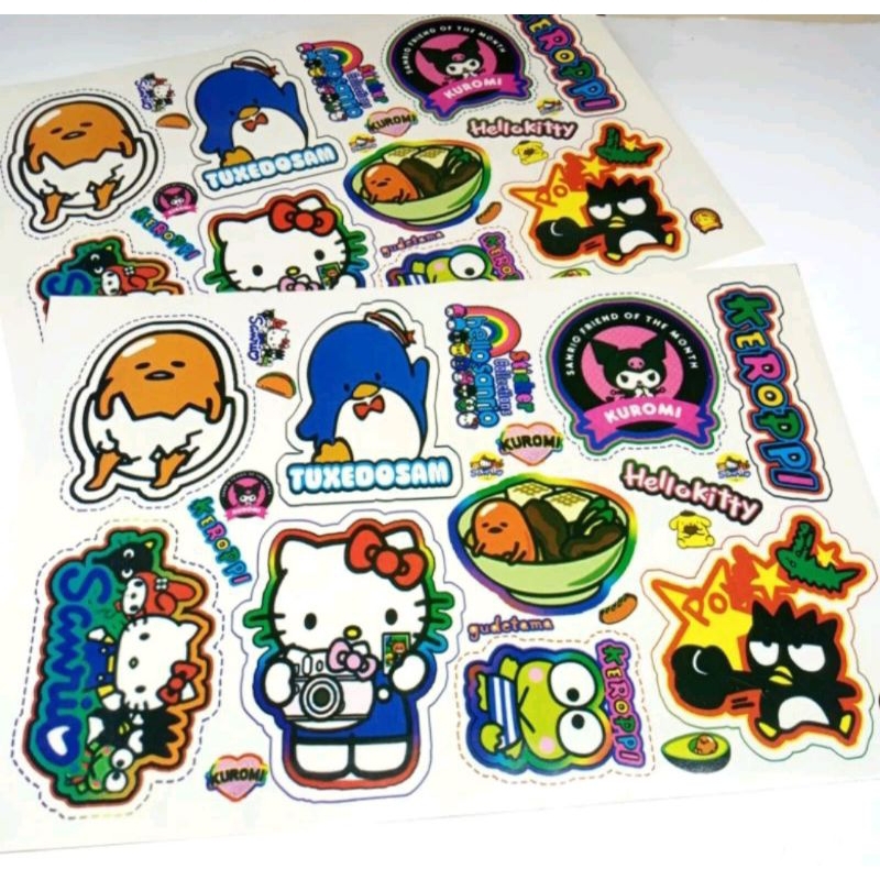 

1 lembar sticker animasi karaktet lucu hellowkitty (P37cm) (T17cm)