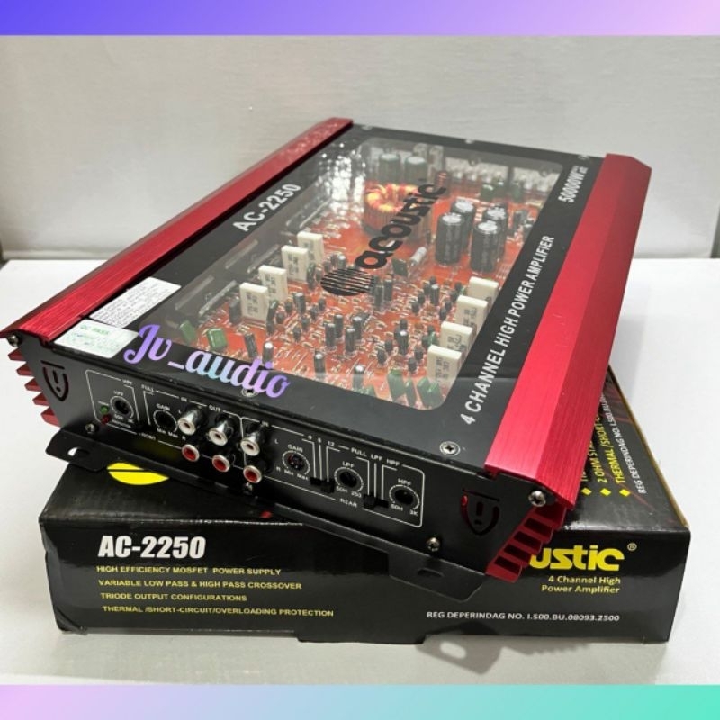 POWER ACOUSTIC AC-2250 HIGH POWER AMPLIFIER 4 CHANNEL 50000 WATT  P.M.P.O