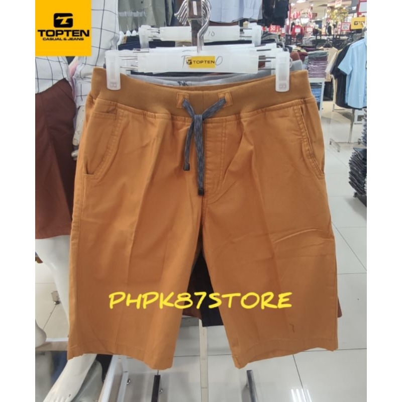 CELANA PENDEK RIB MEREK TOPTEN ORIGINAL