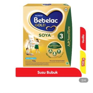 

Bebelac Gold Soya 3 Susu Bubuk Pertumbuhan Anak Vanila 700G