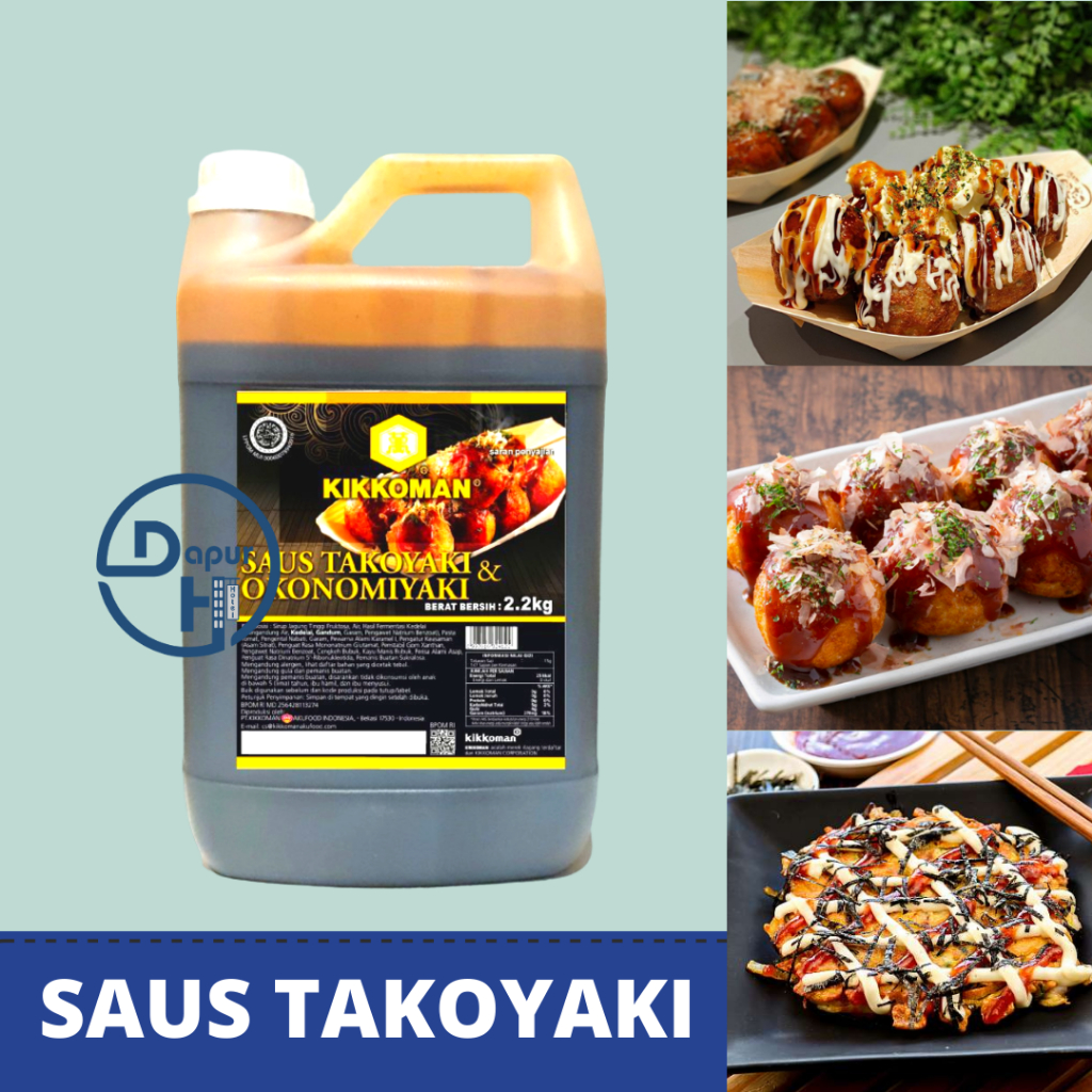 

KIKKOMAN Takoyaki & Okonomiyaki Sauce 2,2 Kg Halal /Okonomiyaki Sauce //