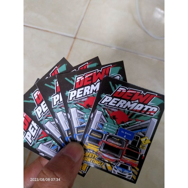5 pcs stiker busmania DEWI PERMATA