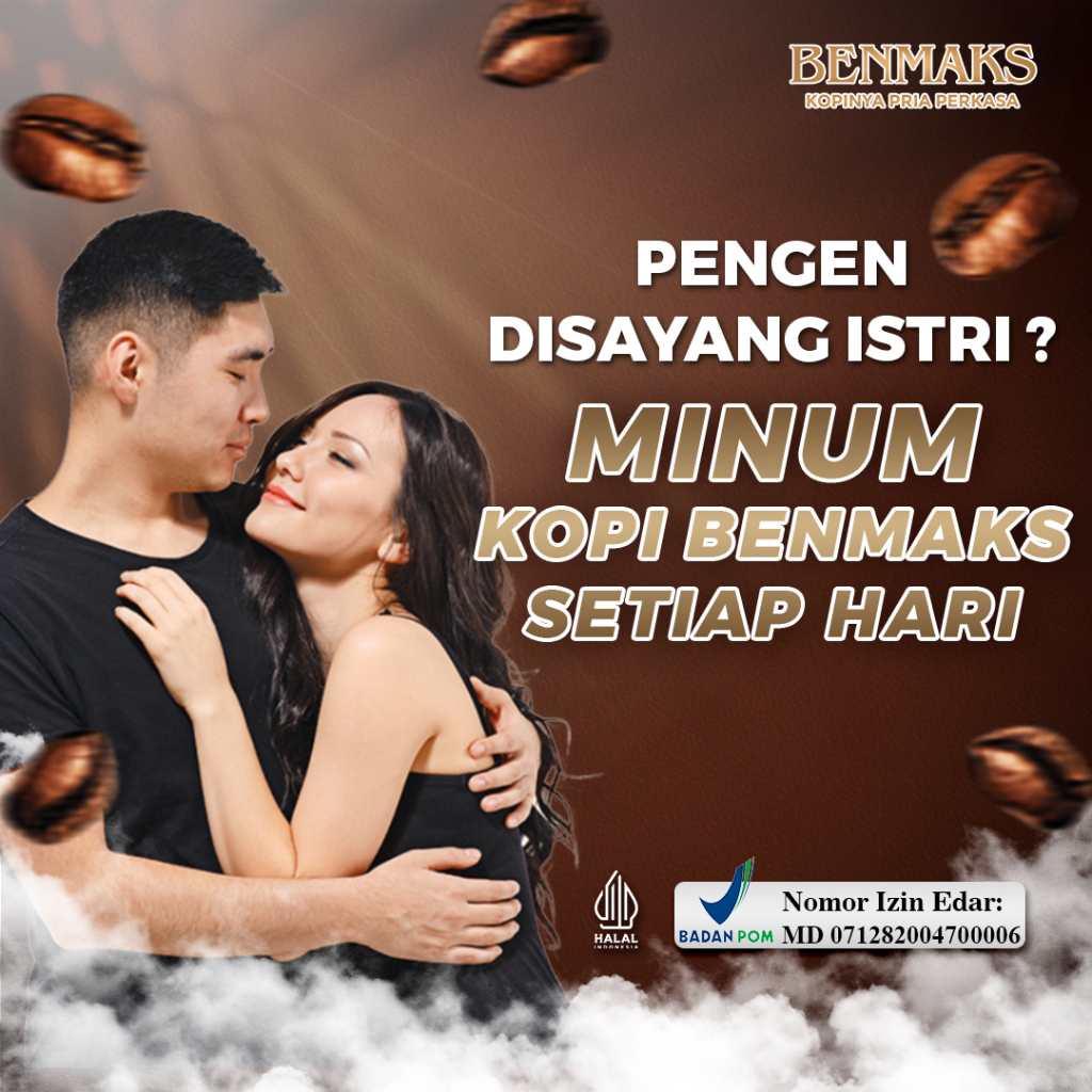 

BENMAKS COFFEE KOPI KUAT ORIGINAL SUDAH HALAL & BPOM AMAN TANPA EFEK SAMPING 1 BOX ISI 15 SACHET
