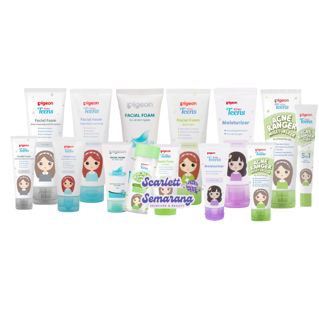 Pigeon Teens Facial Foam | Moisturizer  | Toner | Pembersih Wajah | Pelembab Wajah | Penyegar Wajah