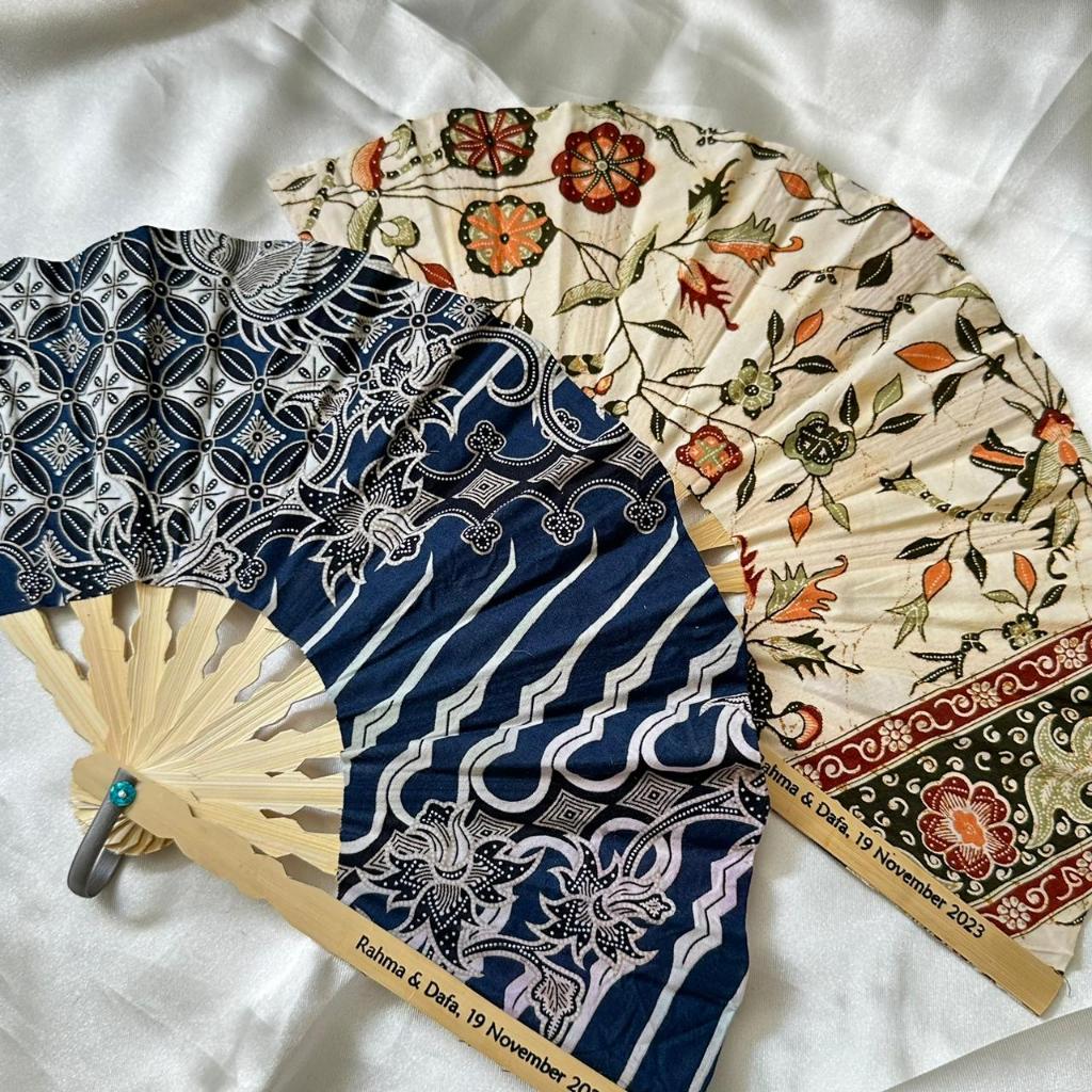 SOUVENIR PERNIKAHAN KIPAS BATIK MURAH KHAS JOGJA