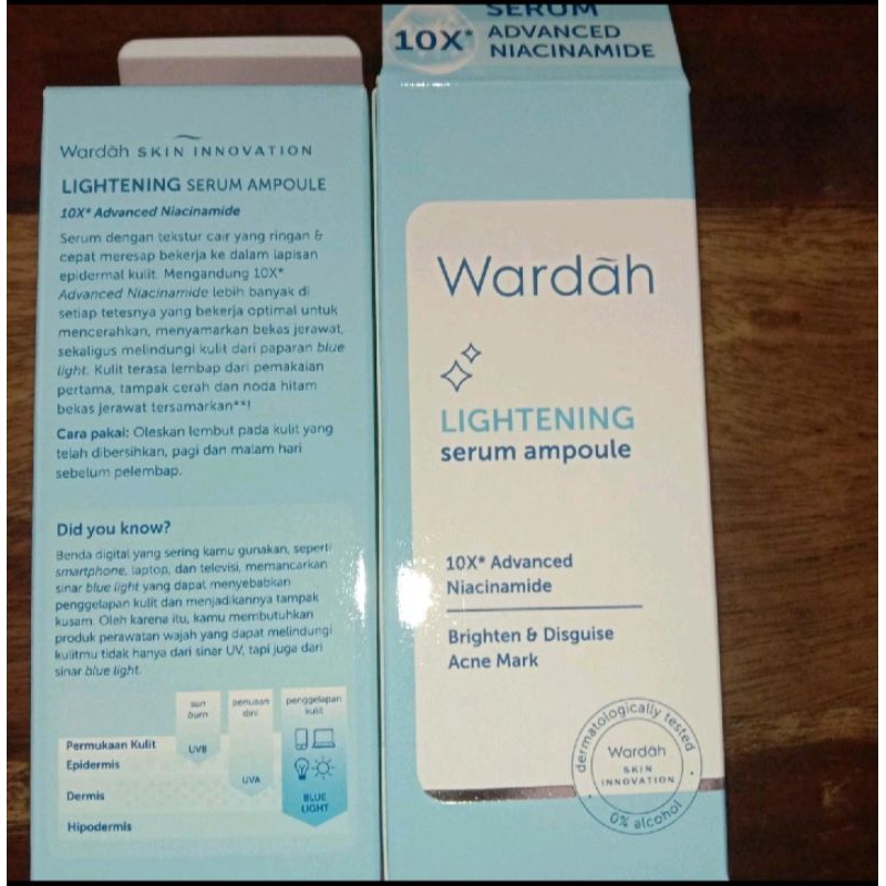 Wardah Lightening Ampoule Serum 30Ml, Pond's Bright Beauty Serum 30Ml, Garnier Sakura White Serum 30