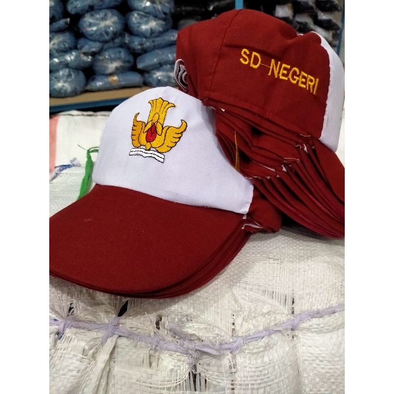 

Topi SD Negeri Bordir