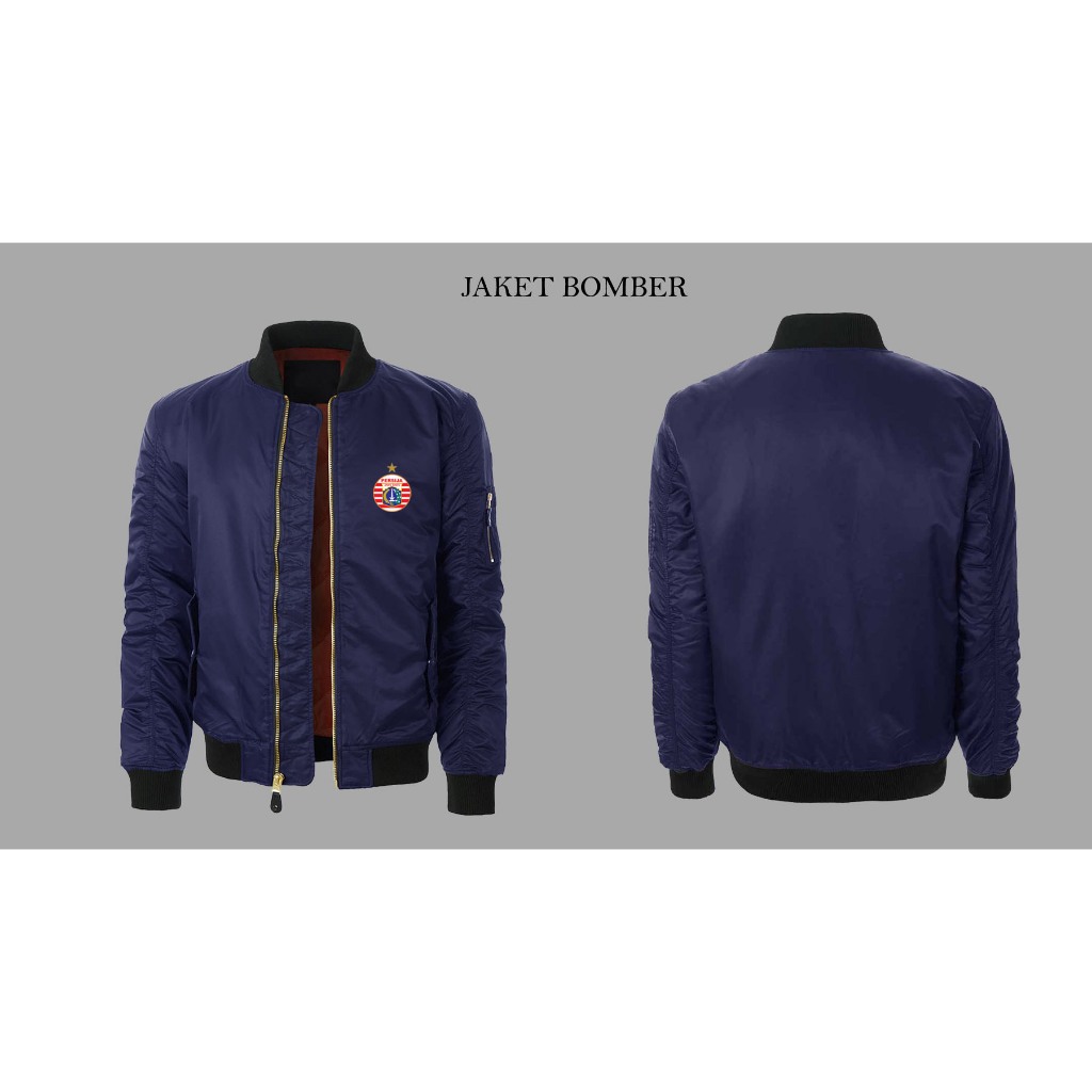 Jaket Bomber Varsity, Jaket Persija Waterproof, Jaket Pria Original