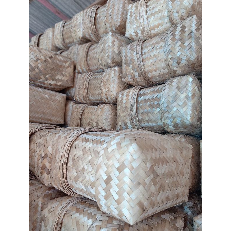 Sepasang Besek 50X30X20 Besek Walet Besek Merpati Besek PSHT Bakul Bambu